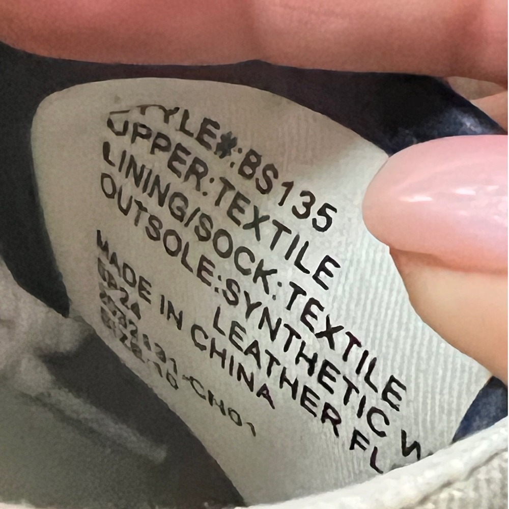 J.Crew Mens Low Top Grey Textile Sneakers Navy Leather Trim BS135 SZ 10 - Picture 7 of 7